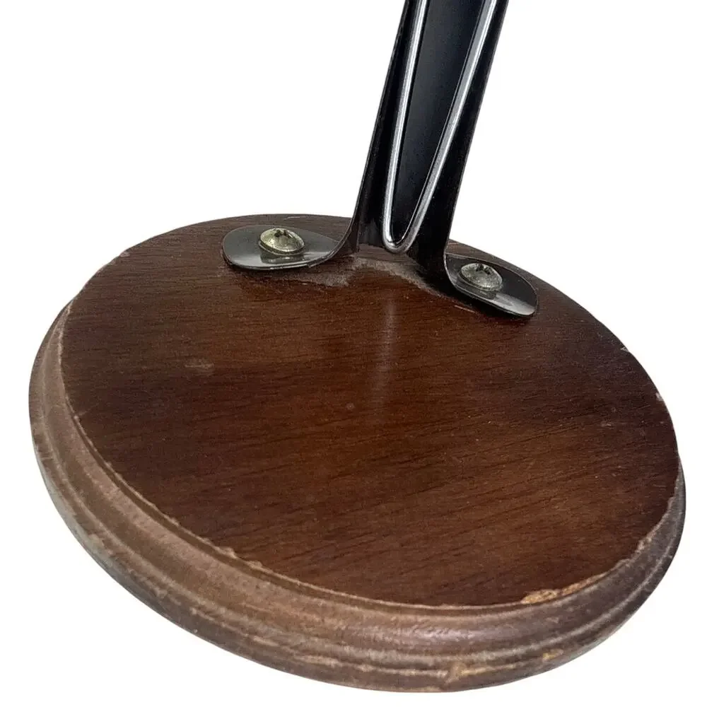 Vintage 80s Dynasty Doll Stand Wood Base Metal Holder 8” Taiwan